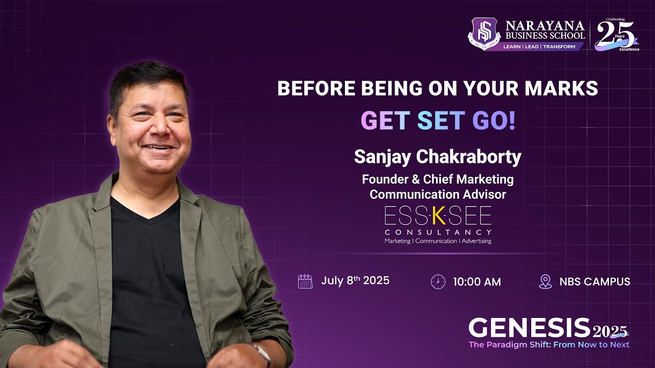Genesis 2025 event on featuring speaker Sanjay Chakraborty founder at ESSSKSEE Consultancy.